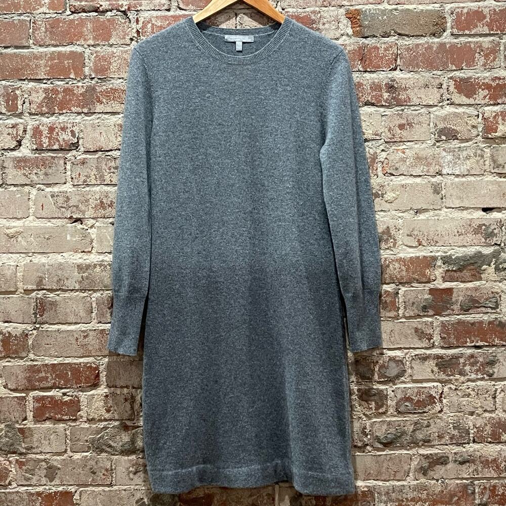 Neiman Marcus The Cashmere Collection 100% Cashmere Knit Dress Gray Size L - Picture 2 of 5